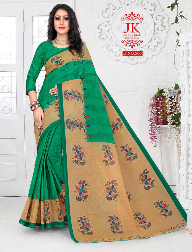 Jk Vaishali 5 Casual Wear Cotton Printed Designer Saree Collection 